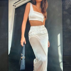 Princess Polly Huxley Set Satin Champagne